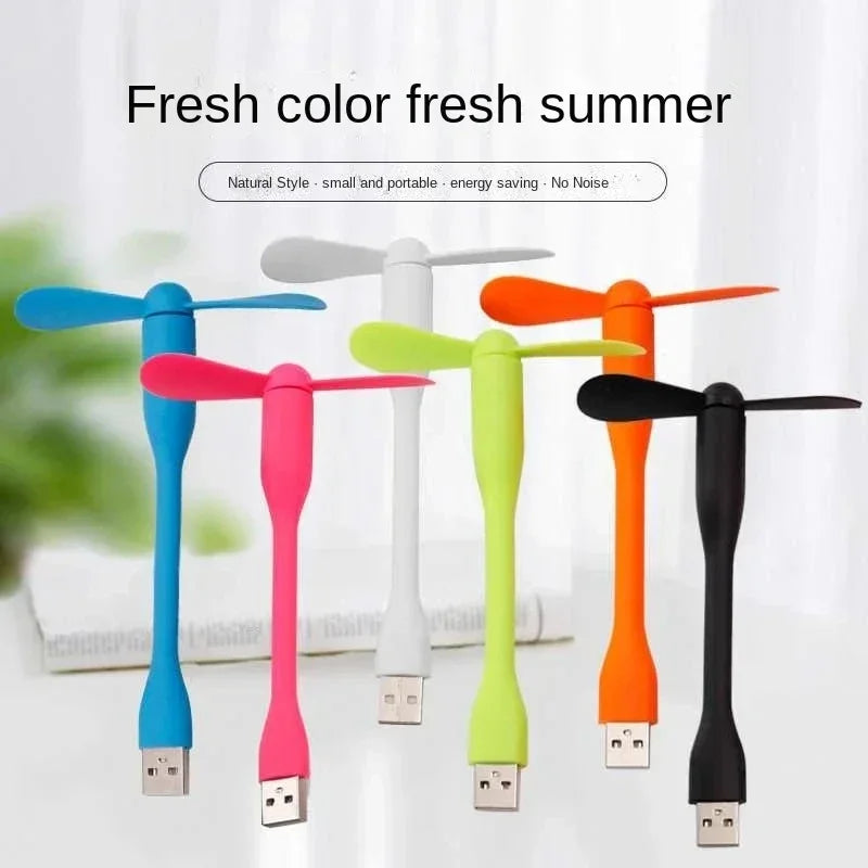 USB Portable Mini Flexible Fan for Laptop & Power Bank