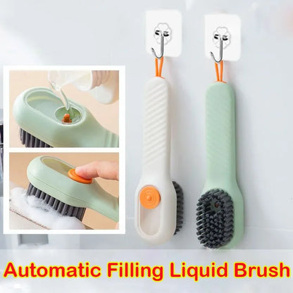 Automatic Liquid Shoes Brush - Soft Bristle Cleaning & Scrubbing