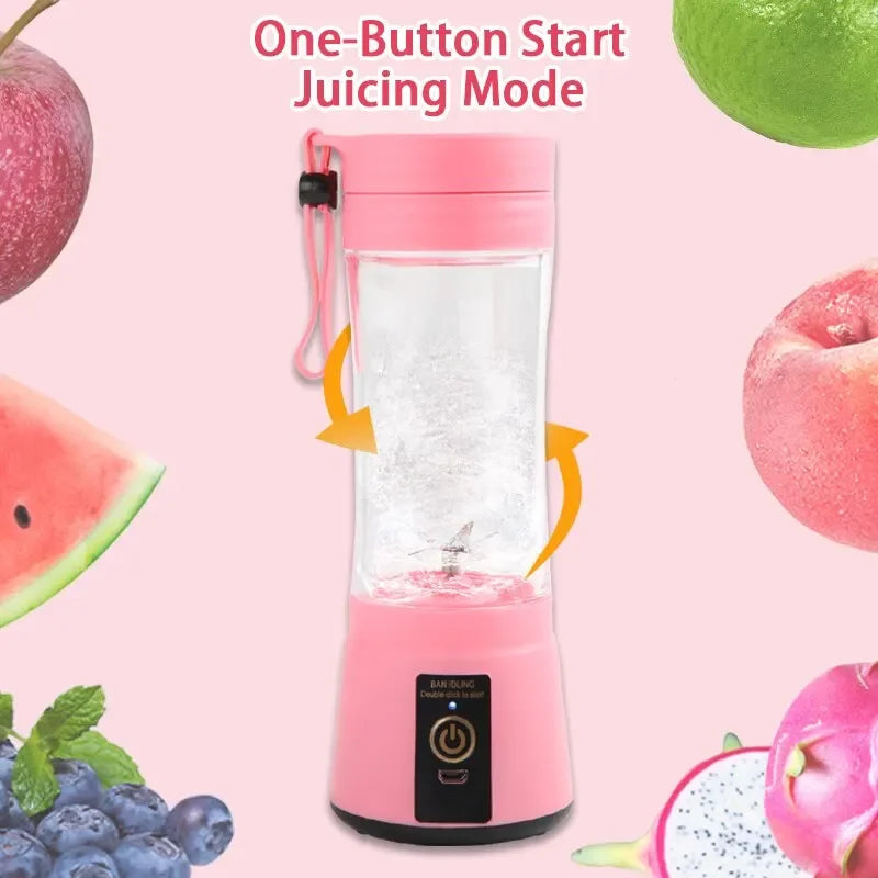 Portable USB Rechargeable Mini Electric Juicer & Blender