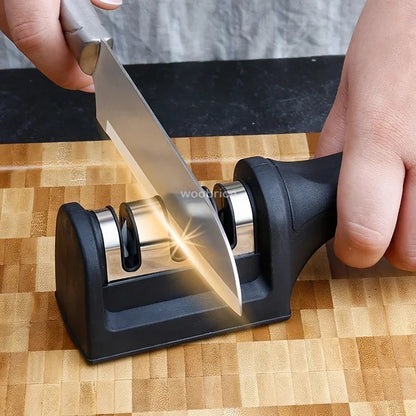 3-Stage Manual Kitchen Knife Sharpener - Ceramic