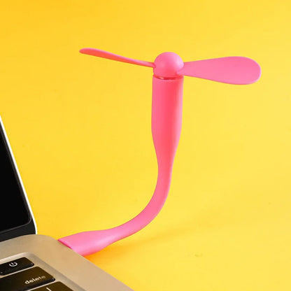 USB Portable Mini Flexible Fan for Laptop & Power Bank