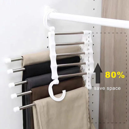 5-Layer Multi-Functional Non-Slip Clothes Hanger