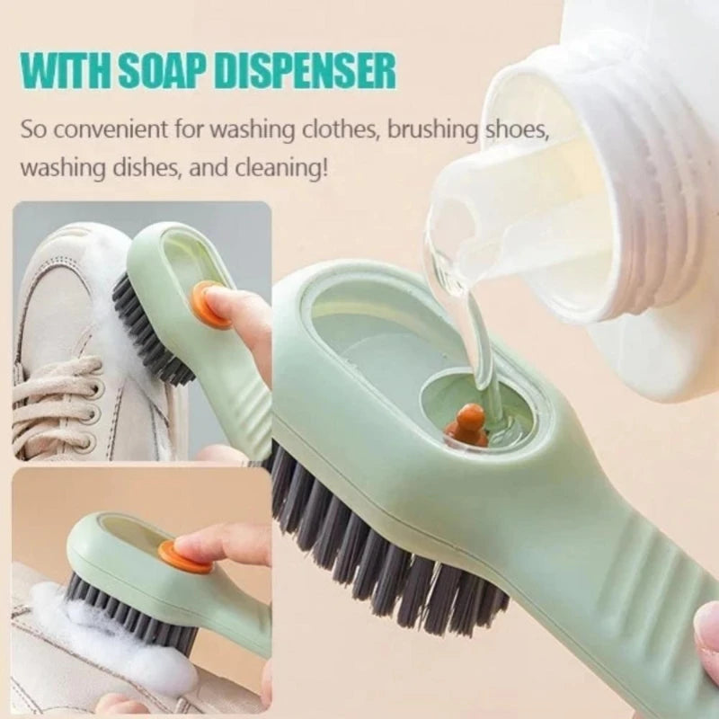 Automatic Liquid Shoes Brush - Soft Bristle Cleaning & Scrubbing