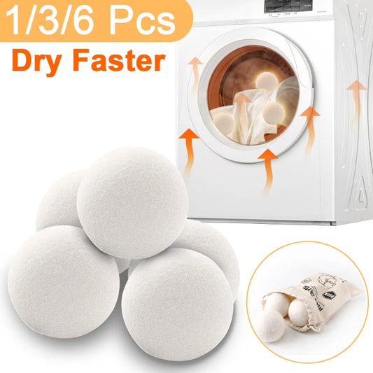 Reusable Wool Dryer Balls - 5cm Laundry Softener