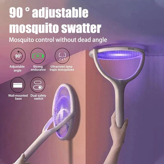 0° Adjustable UV Mosquito Killer Lamp & Swatter