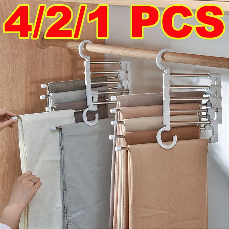 5-Layer Multi-Functional Non-Slip Clothes Hanger