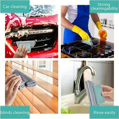 Window Groove Cleaning Cloth & Brush - Slot Cleaner Tool