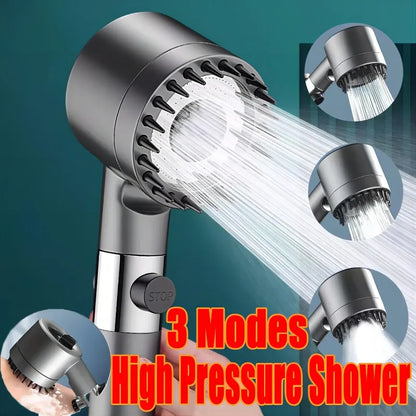 4-Mode High-Pressure Shower Head with Filter