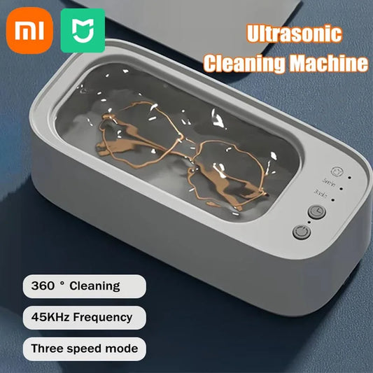 Xiaomi MIJIA Ultrasonic Glasses Cleaning Machine 45KHZ Ultrasound Jewelry Cleaner Machine High Frequency Ultrasonic Cleaner Bath