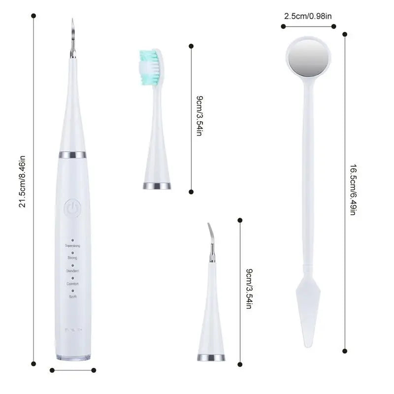 6-in-1 Ultrasonic Dental Cleaner: Electric toothbrush with tartar and plaque remover